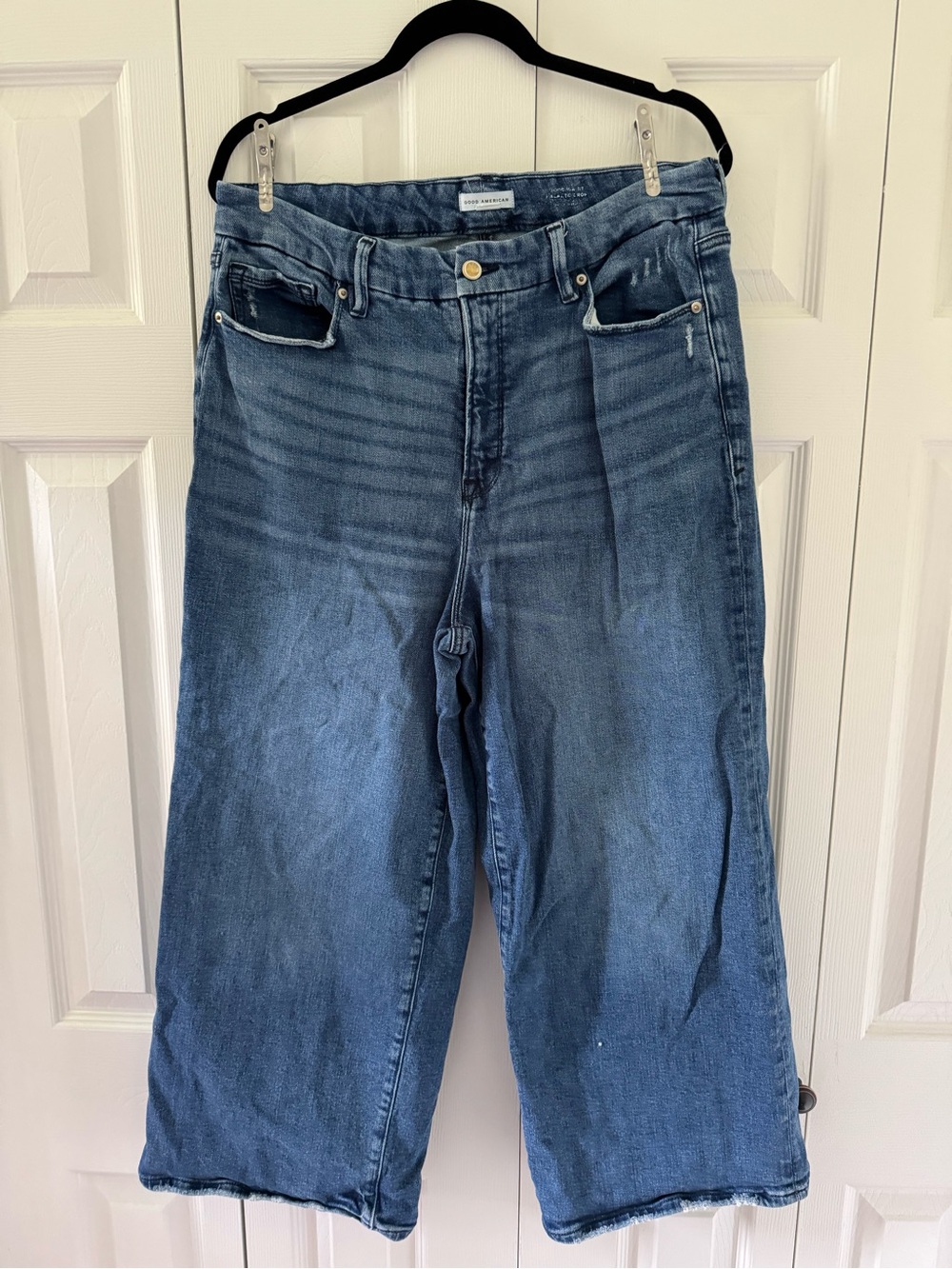 Good American Cropped Palazzo Jean
